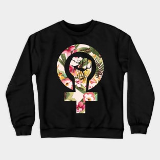 Feminist Fist T Shirt - Women's March - Women's Rights Gift Crewneck Sweatshirt